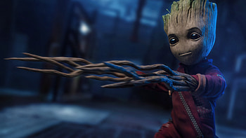 Baby Groot background, , High resolution, Adorable Marvel character HD wallpaper
