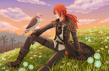 Diluc (Genshin Impact), Video Game, Genshin Impact HD wallpaper