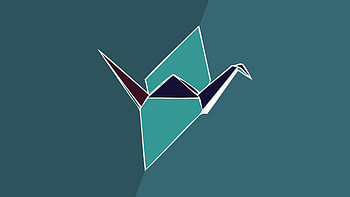 Paper Crane, Origami minimalist , Uncluttered beauty, Simplicity in art HD wallpaper