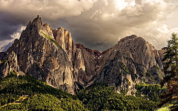 Trentino landscapes, Dolomites mountains, High-quality , backgrounds HD wallpaper