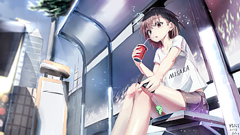 A Certain Scientific Railgun, anime-girl, anime, artist, artwork, digital-art HD wallpaper