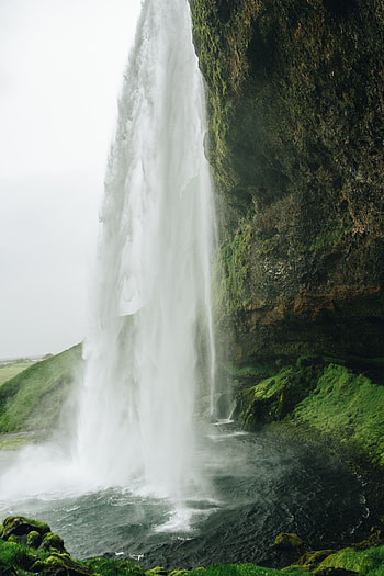 Nature, Water, Waterfall, Spray, Precipice, Break, Stone HD phone wallpaper