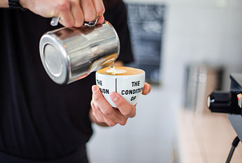 Coffee, Miscellanea, Miscellaneous, Cup, Hands, Milk, Barista HD wallpaper