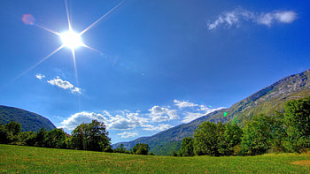 Nature, Sun, Summer, Shine, Light, Beams, Rays, Polyana, Glade, Day, Meadow HD wallpaper
