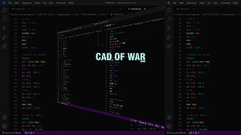 CNC Cad of War, code, visualstudiocode, gcode HD wallpaper