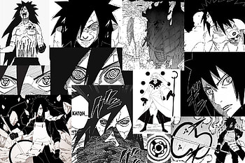 Madara Manga, Susanoo, Sharingan, NarutoShippuden, Naruto, MangekyoSharingan HD wallpaper