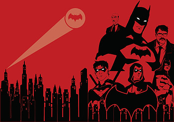 The Bat Family , batman, superheroes, artwork, artist, behance HD wallpaper