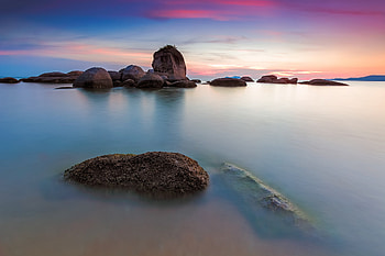 Rocky Sea, nature, rocks, sea HD wallpaper