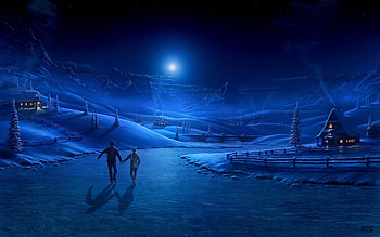 People, Winter, Snow HD wallpaper