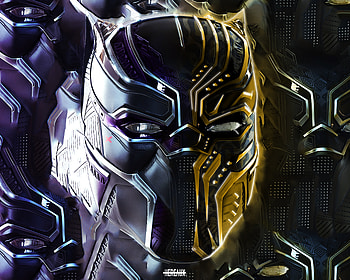 Black Panther And Erik Killmonger Behance, black-panther, artist, artwork, behance, digital-art, superheroes HD wallpaper