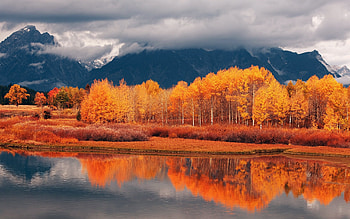 Landscape, Rivers, Autumn HD wallpaper