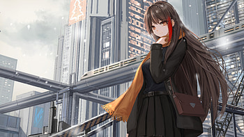 Going Home Anime Girl, anime-girl, anime, artist, artwork, digital-art, artstation HD wallpaper