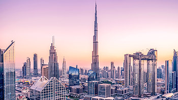 Downtown Dubai Cityscape HD wallpaper