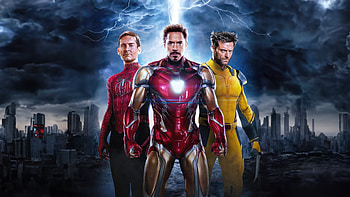 Marvel Triple Threat, iron-man, wolverine, spiderman, superheroes, artwork, digital-art, art, artist HD wallpaper