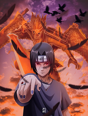 ᴜᴄʜɪʜᴀ ɪᴛᴀᴄʜɪ, naruto, orange, animeedit, art, uchiha, itachi, anime, itachiuchiha, anime HD phone wallpaper