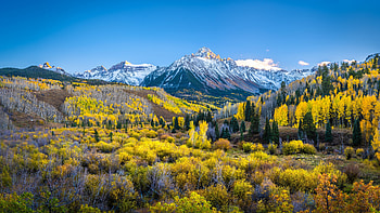 Mountain, sky, Nature, forest HD wallpaper