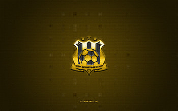 Saif Sporting Club, Bangladeshi football club, yellow logo, yellow carbon fiber background, Bangladesh Premier League, football, Dhaka, Bangladesh, Saif Sporting Club logo HD wallpaper