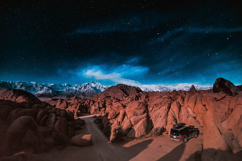 Rocks, landscape, nature, sky, outdoor HD wallpaper