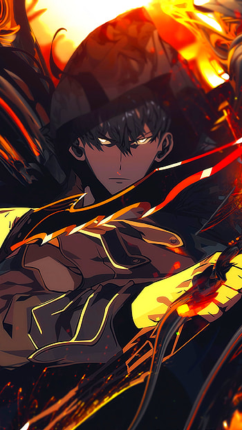 Sung Jin-Woo, Sung Jin-Woo, Anime, Solo Leveling HD phone wallpaper