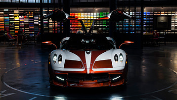 Pagani Huayra Lampo Front View Doors Open 2018, pagani-huayra-lampo, 2018-cars, cars, pagani HD wallpaper