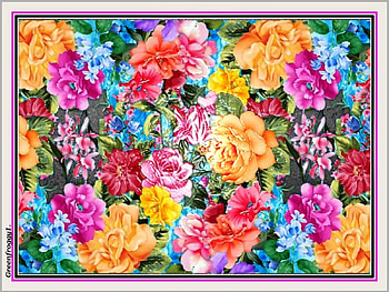 FLOWER COLLAGE, FLOWER, ART, COLLAGE, ABSTRACT HD wallpaper
