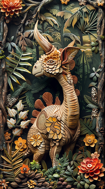 Jurassic Craftmanship, dinosaur HD phone wallpaper