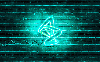 AstraZeneca turquoise logo, , turquoise brickwall, AstraZeneca logo, Covid-19, Coronavirus, AstraZeneca neon logo, Covid vaccine, AstraZeneca HD wallpaper