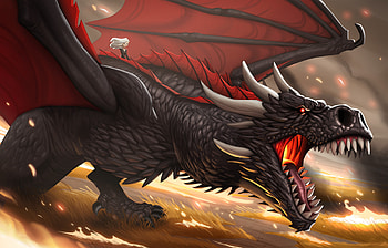 Khaleesi And Dragon Cartoon Artwork, game-of-thrones, tv-shows, dragon, daenerys-targaryen, artist, digital-art, artwork, deviantart HD wallpaper