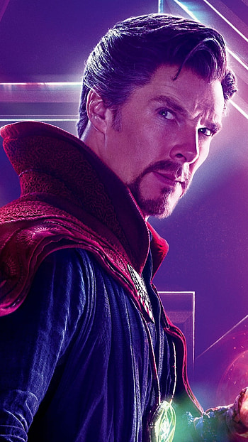Doctor Strange In The Multiverse Of Madness, Neon Background HD phone wallpaper