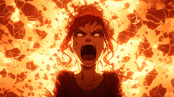 Furious Woman: Ultra of Intense Emotion, woman, angry, Anime, explosion, Rage HD wallpaper
