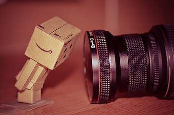 Lens, Miscellanea, Miscellaneous, Robot, Danbo, Cardboard Robot HD wallpaper