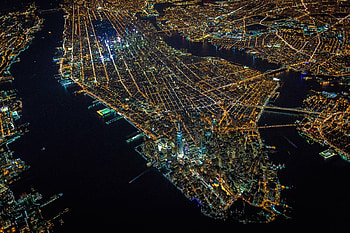 New York City at midnight, night, NYC, Empire State Building, central park HD wallpaper