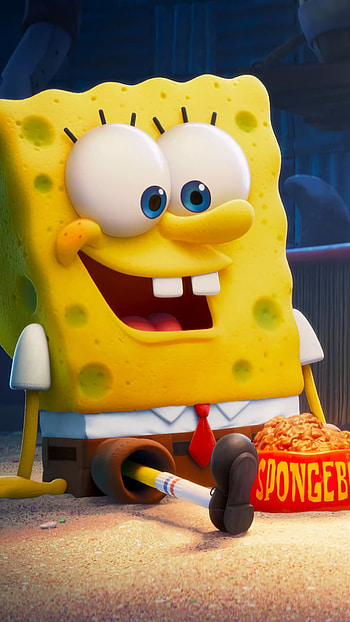 sponge bob square pant, graph, cartoon, yellow, teeth, sponge bob HD phone wallpaper