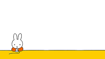 Miffy : Simple Elegance in White and Yellow, Miffy HD wallpaper