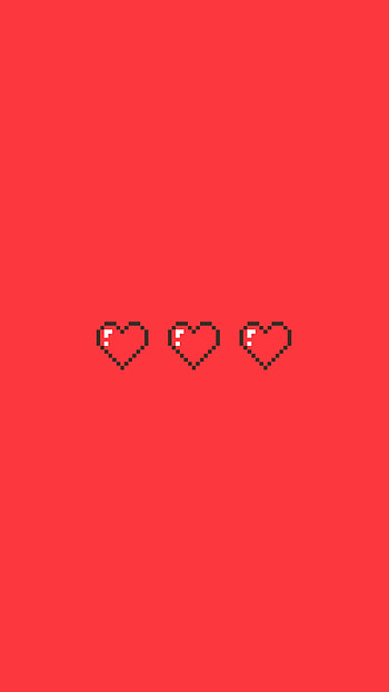 Minecraft Hearts, red, games HD phone wallpaper