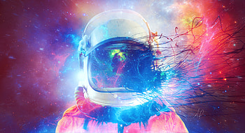 Space Suit, Universe, Multicolored, Motley, Space, Cosmic, Cosmonaut, Spacesuit HD wallpaper