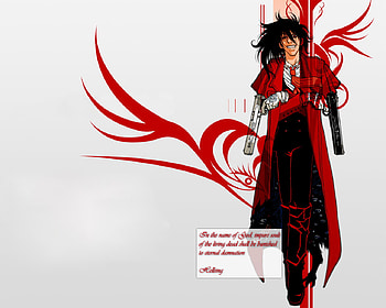 Alucard, anime, vampire, hellsing HD wallpaper