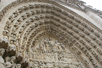Last Judgment Tympanum, Notre-Dame Cathedral HD wallpaper
