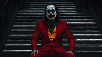 Joker Sitting On Stairs , joker, superheroes, artwork, artist HD wallpaper