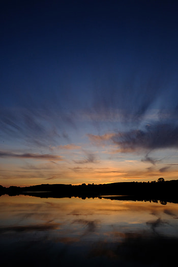 Nature, Sunset, Sky, Lake, Reflection HD phone wallpaper