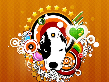 graffiti dog, dog, graffiti HD wallpaper