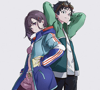 Shizuka Mikazuki & Akira Tendo, Akira Tendo, Shizuka Mikazuki, Anime, Zom 100: Bucket List of the Dead HD wallpaper
