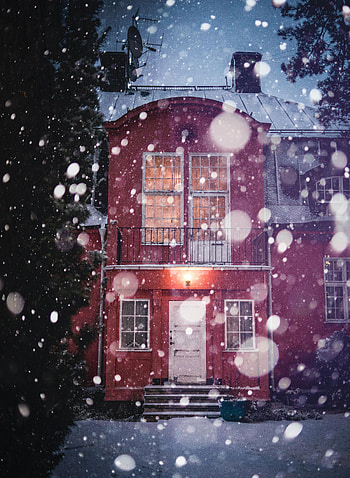 Winter, Snow, Building, Miscellanea, Miscellaneous, House, Snowfall HD phone wallpaper
