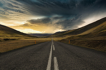 Road, Nature, Markup, Asphalt, Dahl, Distance HD wallpaper