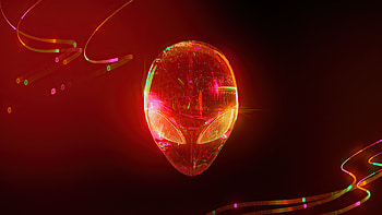 Alienware Glowing Red , alienware, computer, logo HD wallpaper