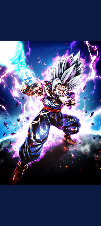 Gohan ssj white, anime, arte HD phone wallpaper