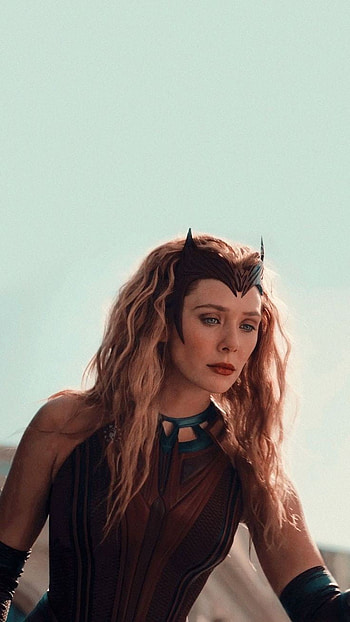 Wanda Maximoff, blackwidow, Hawkeye, haileesteinfeld, marvel, marvelstudios, elizabetholsen, lizzieolsen, marvel, multiverso, wandamaximoff HD phone wallpaper