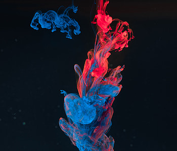 Abstract, Macro, Paint, Liquid, Clots HD wallpaper