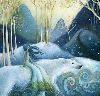 Winter Solstice Song, winter, solstice, abstract, painted HD wallpaper