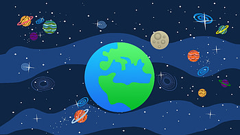 Digital art, space, planets, earth, Solar system HD wallpaper